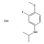 3-fluoro-4-methoxy-N-(propan-2-yl)aniline hydrochloride