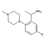 1-[5-fluoro-2-(4-methylpiperazin-1-yl)phenyl]ethan-1-amine