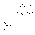 5-[(2,3-dihydro-1,4-benzodioxin-2-ylmethyl)sulfanyl]-1,3,4-thiadiazol-2-amine