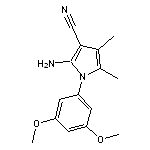 2-amino-1-(3,5-dimethoxyphenyl)-4,5-dimethyl-1H-pyrrole-3-carbonitrile