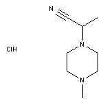 2-(4-methylpiperazin-1-yl)propanenitrile hydrochloride