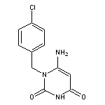 6-amino-1-[(4-chlorophenyl)methyl]-1,2,3,4-tetrahydropyrimidine-2,4-dione