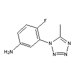 4-fluoro-3-(5-methyl-1H-1,2,3,4-tetrazol-1-yl)aniline