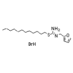 (dodecylsulfanyl)-N’-(furan-2-ylmethyl)methanimidamide hydrobromide