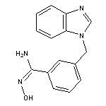 3-(1H-1,3-benzodiazol-1-ylmethyl)-N’-hydroxybenzene-1-carboximidamide