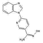 6-(1H-1,3-benzodiazol-1-yl)-N’-hydroxypyridine-3-carboximidamide