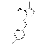 5-[2-(4-fluorophenyl)ethenyl]-3-methyl-1,2-oxazol-4-amine