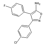 3-(4-chlorophenyl)-4-(4-fluorophenyl)-1,2-oxazol-5-amine