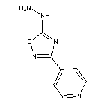 4-(5-hydrazinyl-1,2,4-oxadiazol-3-yl)pyridine