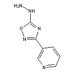 3-(5-hydrazinyl-1,2,4-oxadiazol-3-yl)pyridine