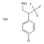 2-(4-chlorophenyl)-3,3,3-trifluoropropan-1-amine hydrochloride