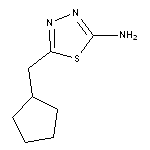 2-Amino-5-(cyclopentylmethyl)-1,3,4-thiadiazole