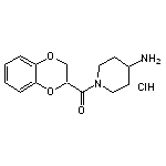 1-[(2,3-dihydro-1,4-benzodioxin-2-yl)carbonyl]piperidin-4-amine hydrochloride