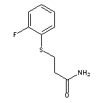 3-[(2-fluorophenyl)sulfanyl]propanamide