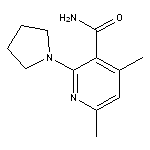 4,6-dimethyl-2-(pyrrolidin-1-yl)pyridine-3-carboxamide