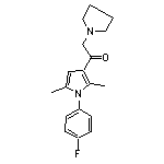 1-[1-(4-Fluorophenyl)-2,5-dimethyl-3-pyrrolyl]-2-(1-pyrrolidinyl)ethanone