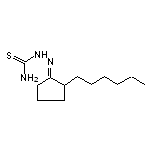 [(2-hexylcyclopentylidene)amino]thiourea