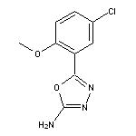 5-(5-chloro-2-methoxyphenyl)-1,3,4-oxadiazol-2-amine