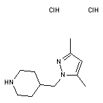 4-[(3,5-dimethyl-1H-pyrazol-1-yl)methyl]piperidine dihydrochloride