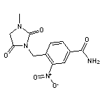 4-[(3-methyl-2,5-dioxoimidazolidin-1-yl)methyl]-3-nitrobenzamide