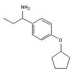 1-[4-(cyclopentyloxy)phenyl]propan-1-amine