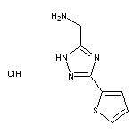 [3-(thiophen-2-yl)-1H-1,2,4-triazol-5-yl]methanamine hydrochloride