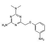 6-[(3-aminophenoxy)methyl]-N,N-dimethyl-1,3,5-triazine-2,4-diamine