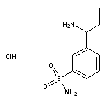 3-(1-aminopropyl)benzene-1-sulfonamide hydrochloride