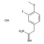 2-(3-fluoro-4-methoxyphenyl)ethanimidamide hydrochloride