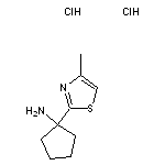 1-(4-methyl-1,3-thiazol-2-yl)cyclopentan-1-amine dihydrochloride