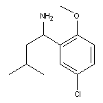 1-(5-chloro-2-methoxyphenyl)-3-methylbutan-1-amine