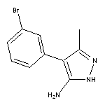 4-(3-bromophenyl)-3-methyl-1H-pyrazol-5-amine