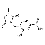 3-amino-4-[(3-methyl-2,5-dioxoimidazolidin-1-yl)methyl]benzamide