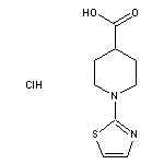 1-(1,3-thiazol-2-yl)piperidine-4-carboxylic acid hydrochloride