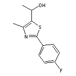 1-[2-(4-fluorophenyl)-4-methyl-1,3-thiazol-5-yl]ethan-1-ol