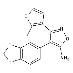 4-(1,3-benzodioxol-5-yl)-3-(2-methyl-3-furyl)isoxazol-5-amine