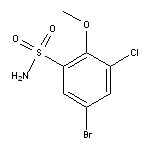 5-bromo-3-chloro-2-methoxybenzene-1-sulfonamide