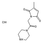 3-methyl-1-[2-oxo-2-(piperazin-1-yl)ethyl]-2,5-dihydro-1H-pyrrole-2,5-dione hydrochloride