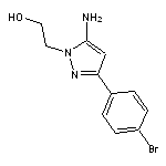 2-[5-amino-3-(4-bromophenyl)-1H-pyrazol-1-yl]ethan-1-ol