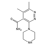 5,6-dimethyl-3-(piperazin-1-yl)pyridazine-4-carboxamide