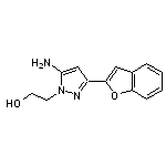 2-[5-amino-3-(1-benzofuran-2-yl)-1H-pyrazol-1-yl]ethan-1-ol