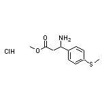 methyl 3-amino-3-[4-(methylsulfanyl)phenyl]propanoate hydrochloride