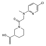 1-{2-[(5-chloropyridin-2-yl)(methyl)amino]acetyl}piperidine-3-carboxylic acid