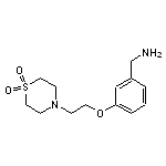 4-{2-[3-(aminomethyl)phenoxy]ethyl}-1$l^{6},4-thiomorpholine-1,1-dione