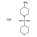 1-(oxane-4-sulfonyl)piperidin-4-amine hydrochloride