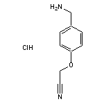 2-[4-(aminomethyl)phenoxy]acetonitrile hydrochloride