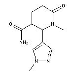 1-methyl-2-(1-methyl-1H-pyrazol-4-yl)-6-oxopiperidine-3-carboxamide