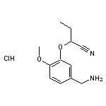 2-[5-(aminomethyl)-2-methoxyphenoxy]butanenitrile hydrochloride