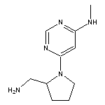 6-[2-(aminomethyl)pyrrolidin-1-yl]-N-methylpyrimidin-4-amine