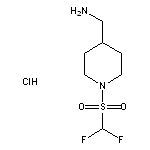 [1-(difluoromethane)sulfonylpiperidin-4-yl]methanamine hydrochloride